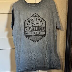 New York Chautauqua Lake Blue/Gray T-Shirt